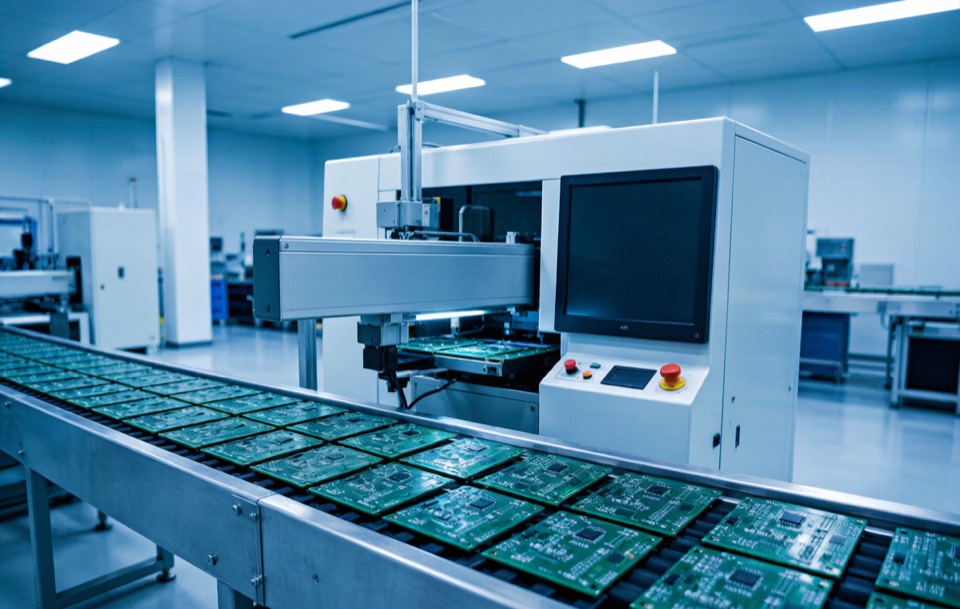 AOI inspection verifying PCB assembly quality